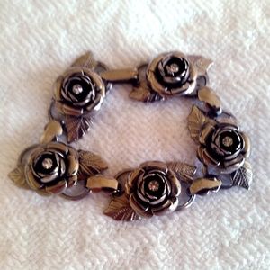 Silver Rose Bracelet